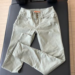 WAX JEAN Olive Skinny Jeans sz 1